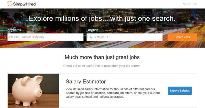 Simplyhired - Most Proliferated Freelance Website