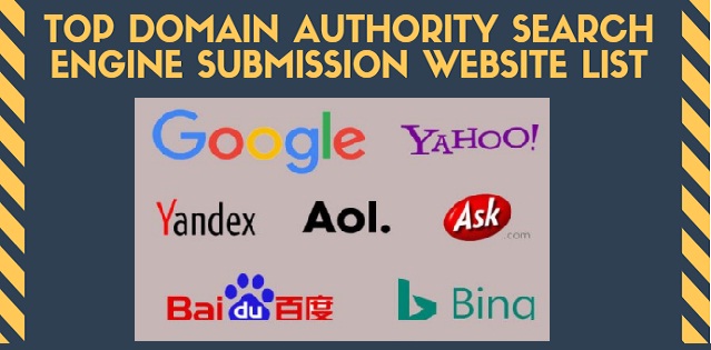 Top Search Engine Submission Website List With High Domain Authority 1 Search Engine Submission Website List