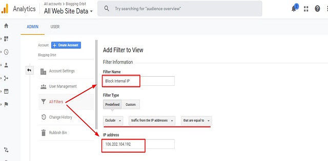 How To Block Ip Address In Google Analytics In 2 Easy Steps 2 Steps To Exclude Internal Ip Address From Google Analytics